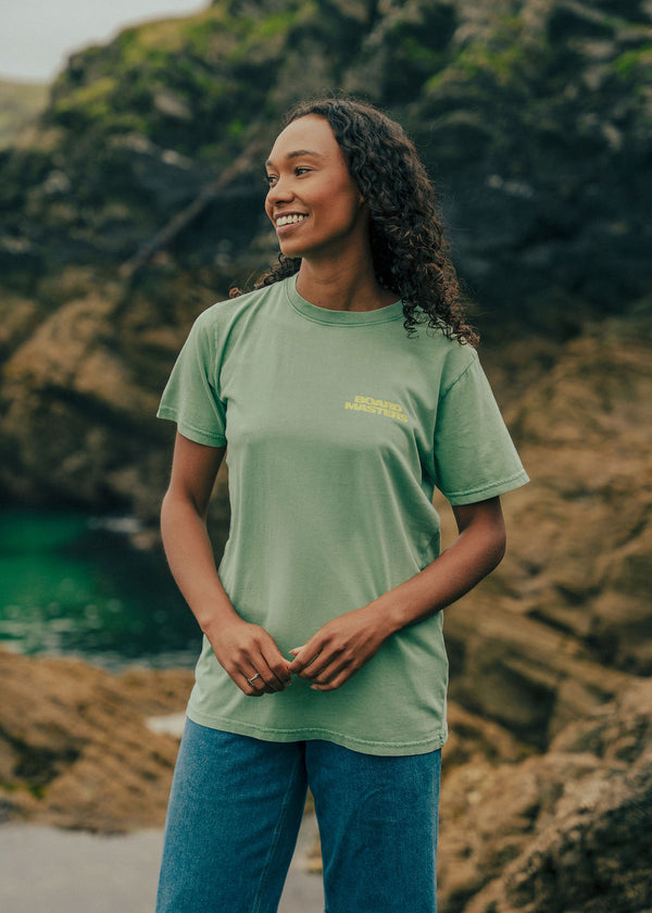 Lineup T-Shirt Stone Washed Green