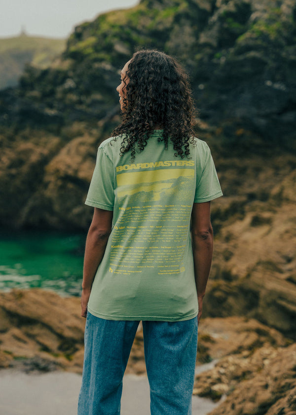 Lineup T-Shirt Stone Washed Green